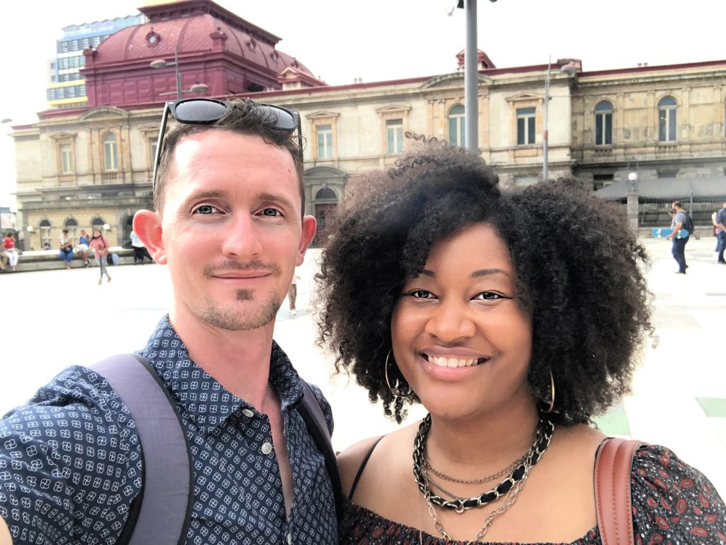 Chris and Jas visiting San Jose Costa Rica for the first time.