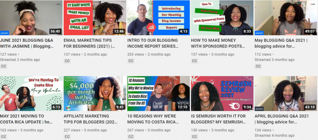 Youtube Blog Income Report