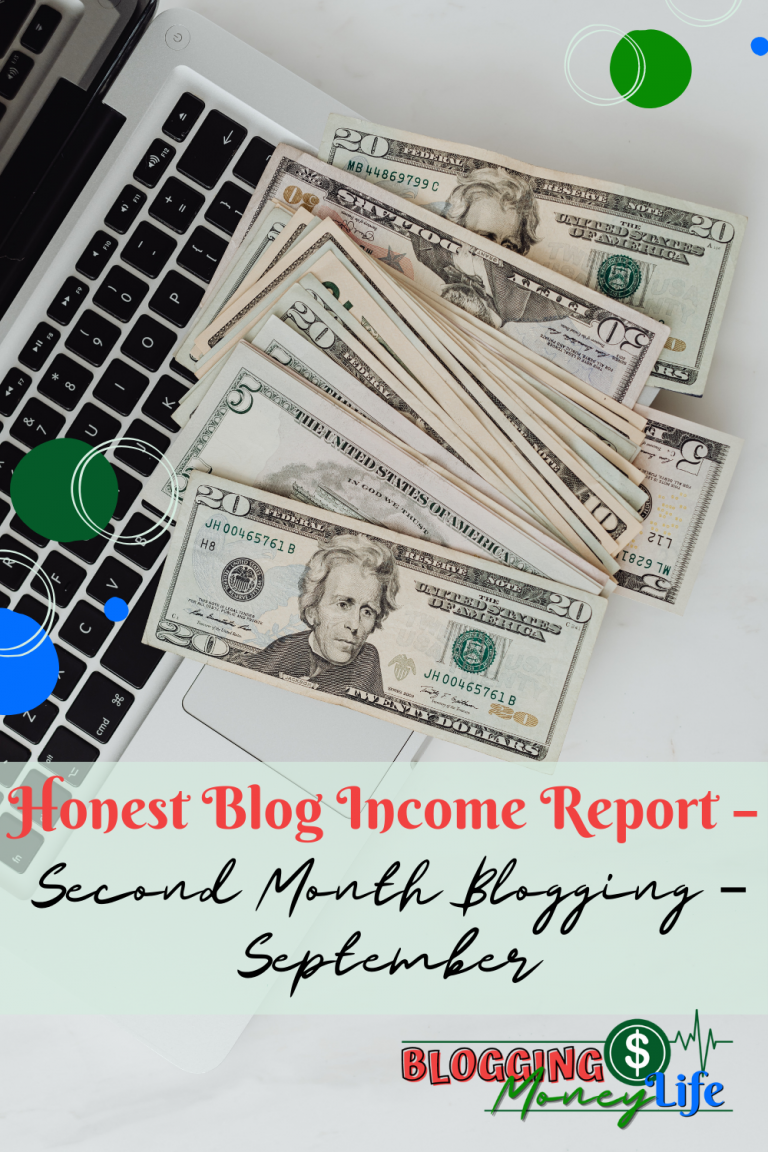 Honest Blog Income Report – Second Month Blogging – September