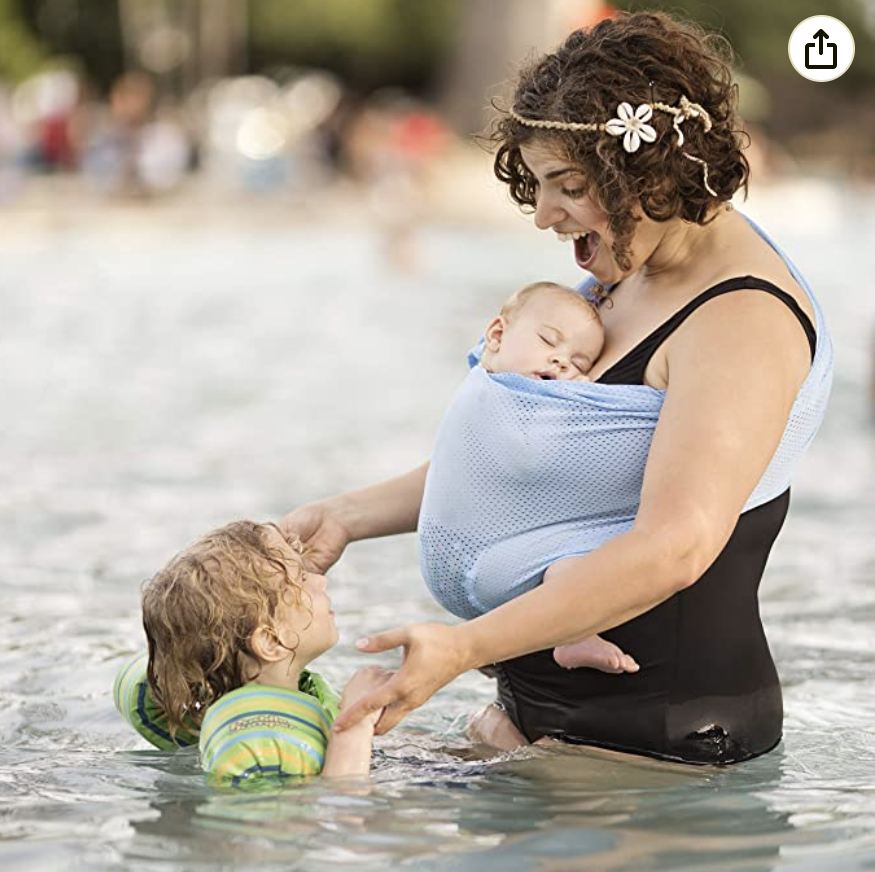 Beachfront Baby - Versatile Water & Warm Weather Ring Sling Baby Carrier 