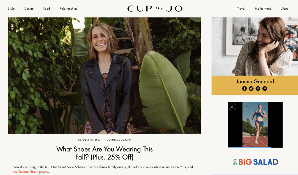 Cup of Jo | Cup of Jo by. Joanna Goddard