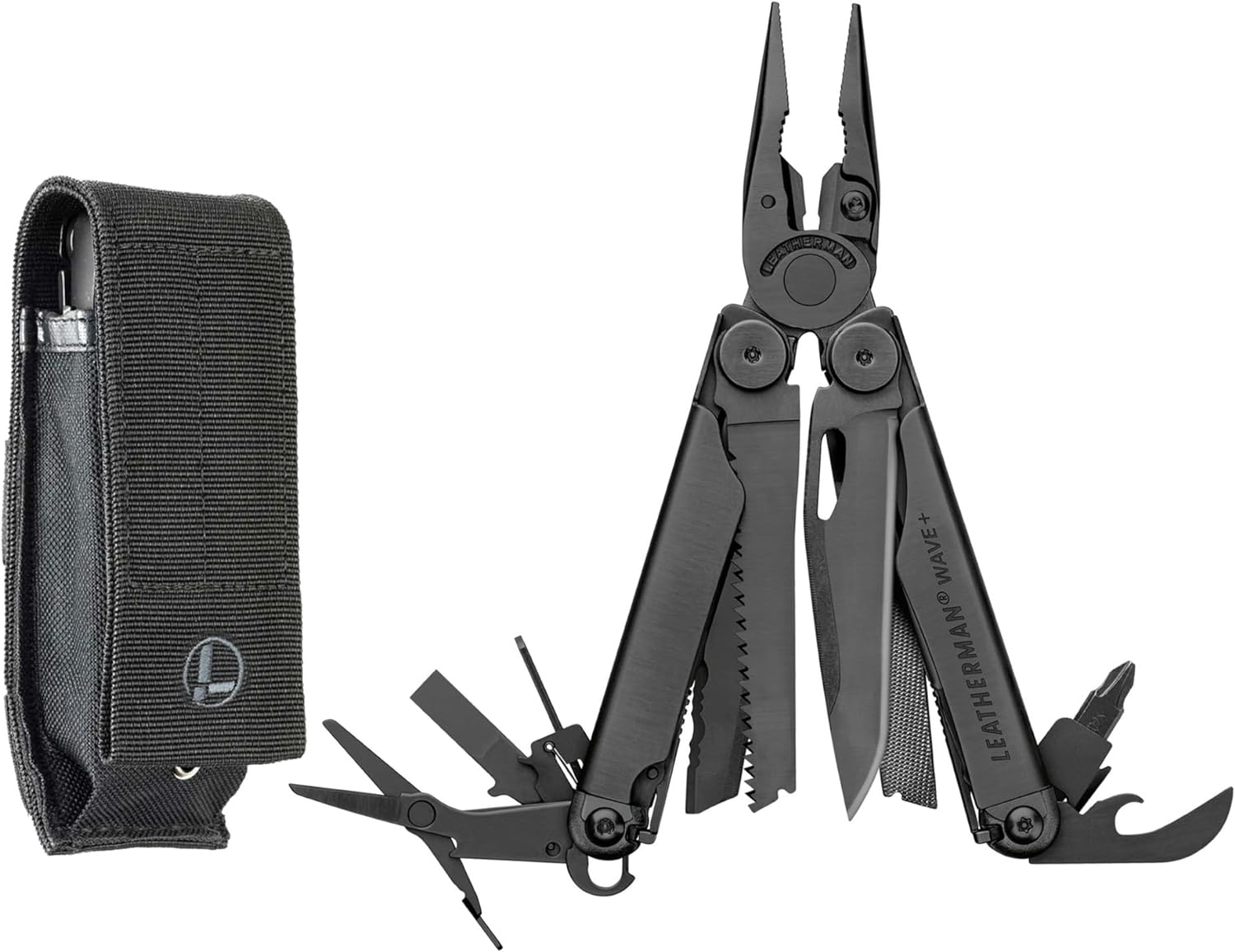 LEATHERMAN, Wave+, 18-in-1 Full-Size, Versatile Multi-tool for DIY, Home, Garden, Outdoors or Everyday Carry (EDC), Black