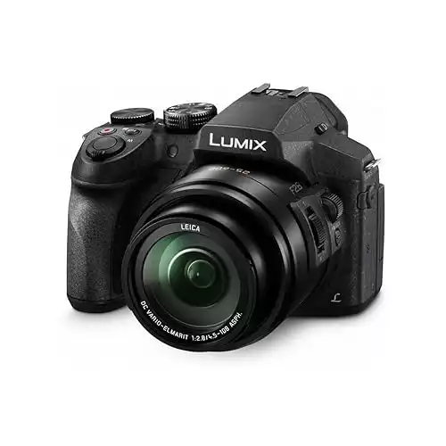 Panasonic LUMIX FZ300 Long Zoom Digital Camera Features 12.1 Megapixel, 1/2.3-Inch Sensor, 4K Video, WiFi, Splash & Dustproof Camera Body, LEICA DC 24X F2.8 Zoom Lens – DMC-FZ300K – (B...