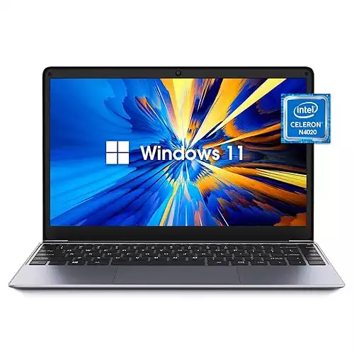 CHUWI HeroBook Pro Windows 11 Laptop 14.1”, 256GB SSD 8GB RAM, Intel Gemini Lake N4020, Up to 2.8GHz, Quad-Core, 1TB SSD Expand, FHD IPS 1920×1080, 5G WiFi, Bluetooth, Camera, TF Card,HDMI