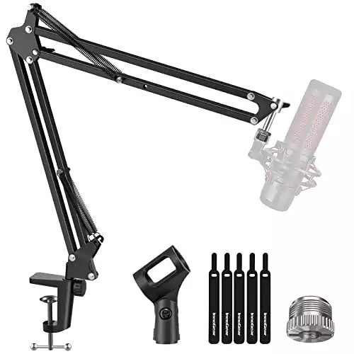 InnoGear Boom Arm Microphone Mic Stand for Blue Yeti HyperX QuadCast SoloCast Snowball Fifine Shure SM7B and other Mic, Medium